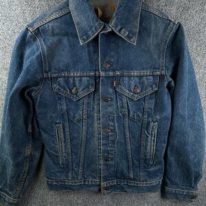 VTG LEVIS Trucker Jacket 70506-0216 Denim Type 3 USA Blue FACT. 527 Size 34